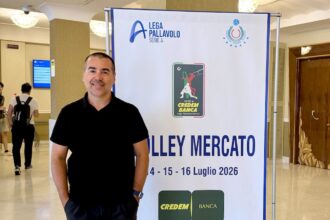 Giuseppe Baratta a Bologna per il Volley Mercato per l’undicesima volta: «Un appuntamento che racconta la crescita della pallavolo» Giuseppe Baratta Volley Mercato 2026 a Bologna
