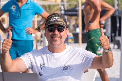 Giuseppe Baratta sorridente al Summer Beach di Alghero 2026