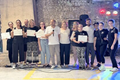 Il sindaco Angelo Pincivero con i partecipanti alla Gara Gastronomica di Prossedi