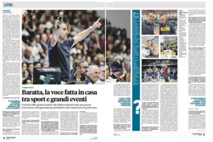 Latina Oggi, Baratta la voce fatta in casa tra sport e grandi eventi